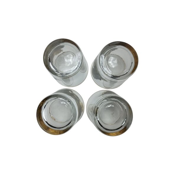 B. Brian Atwater Set Of 4-16oz. Gold Rimmmed Highball Whiskey Glasses Puppies - Picture 7 of 8